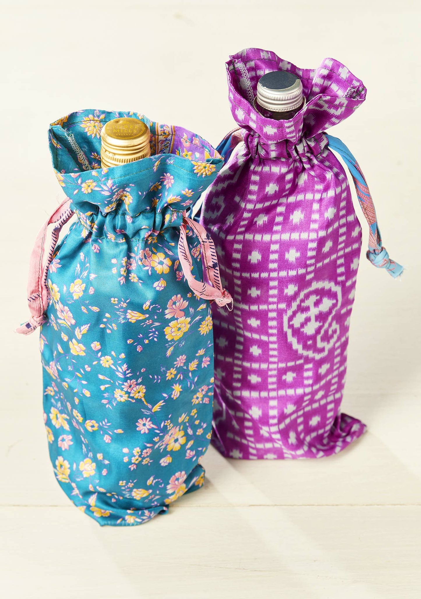 Recycled Sari Bottle Gift Bag - LAST FEW!