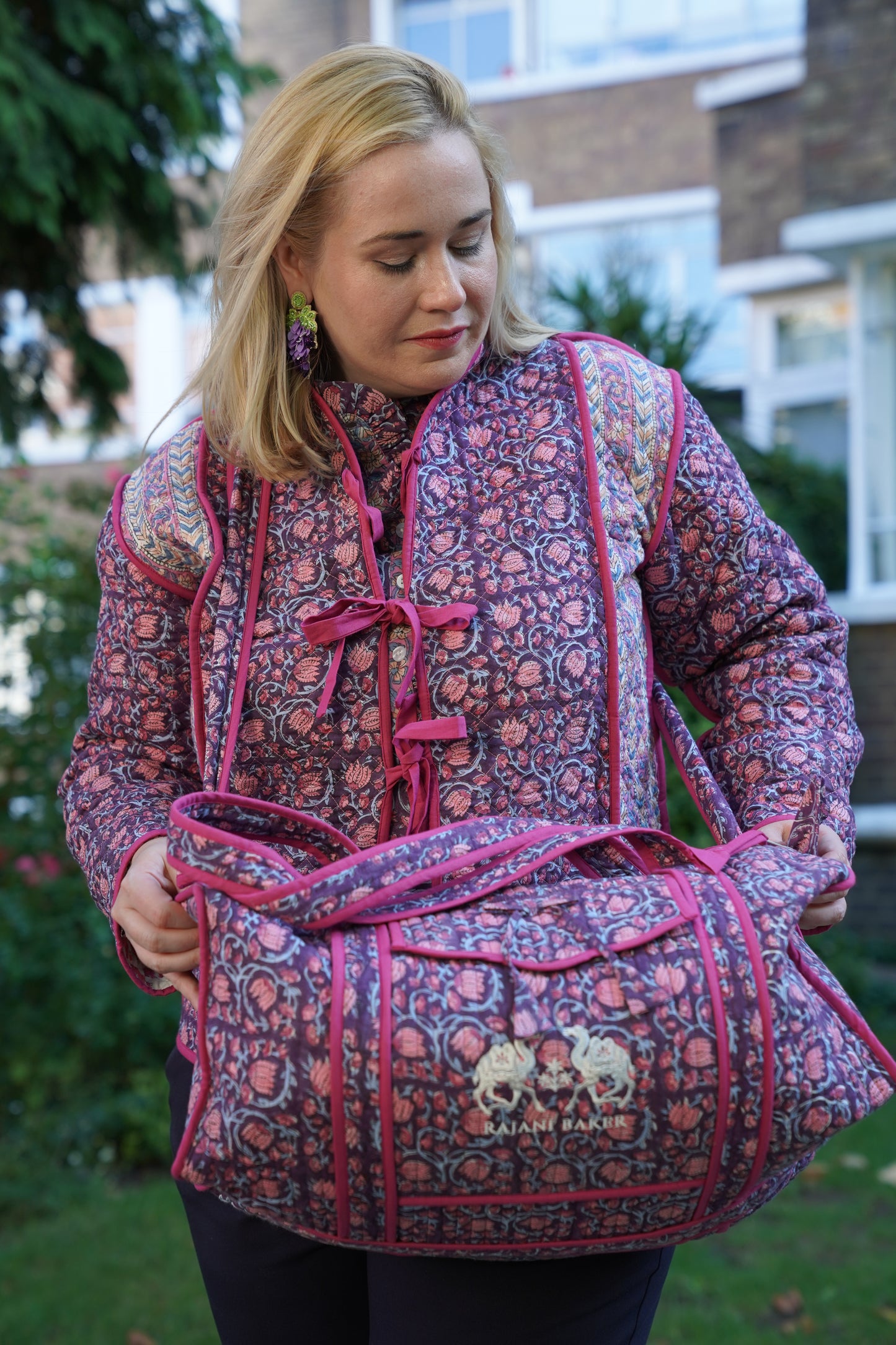 Gayatri Duffle in Blooming Vines
