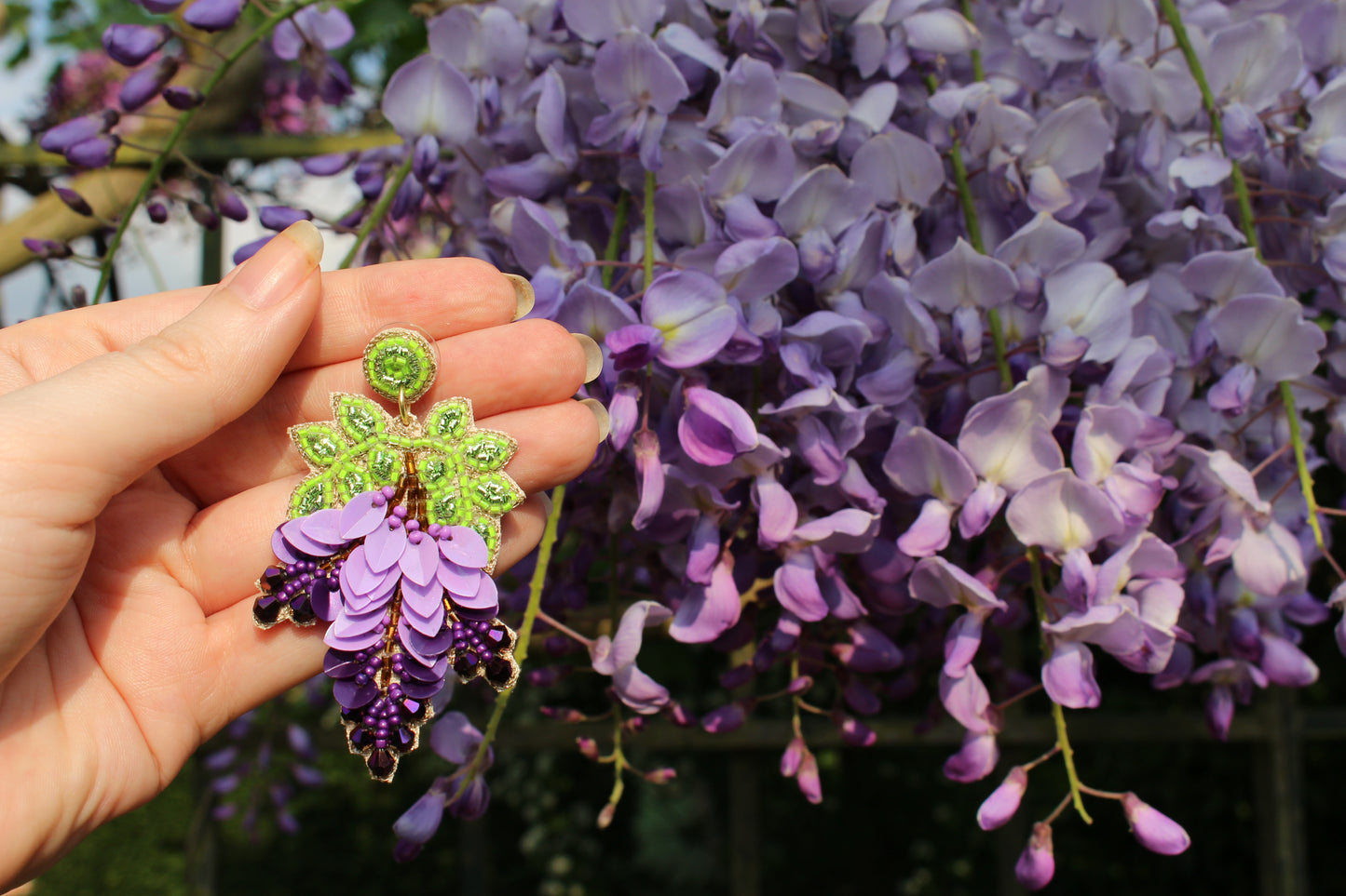 Wisteria Beaded Earrings