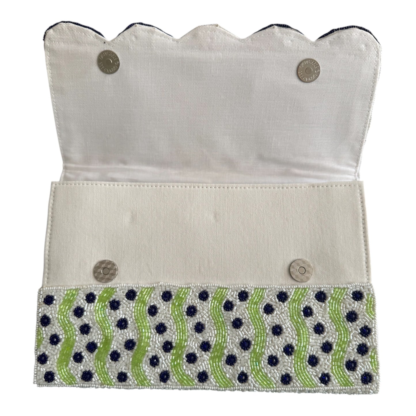 Time for Tennis Beaded Clutch Bag