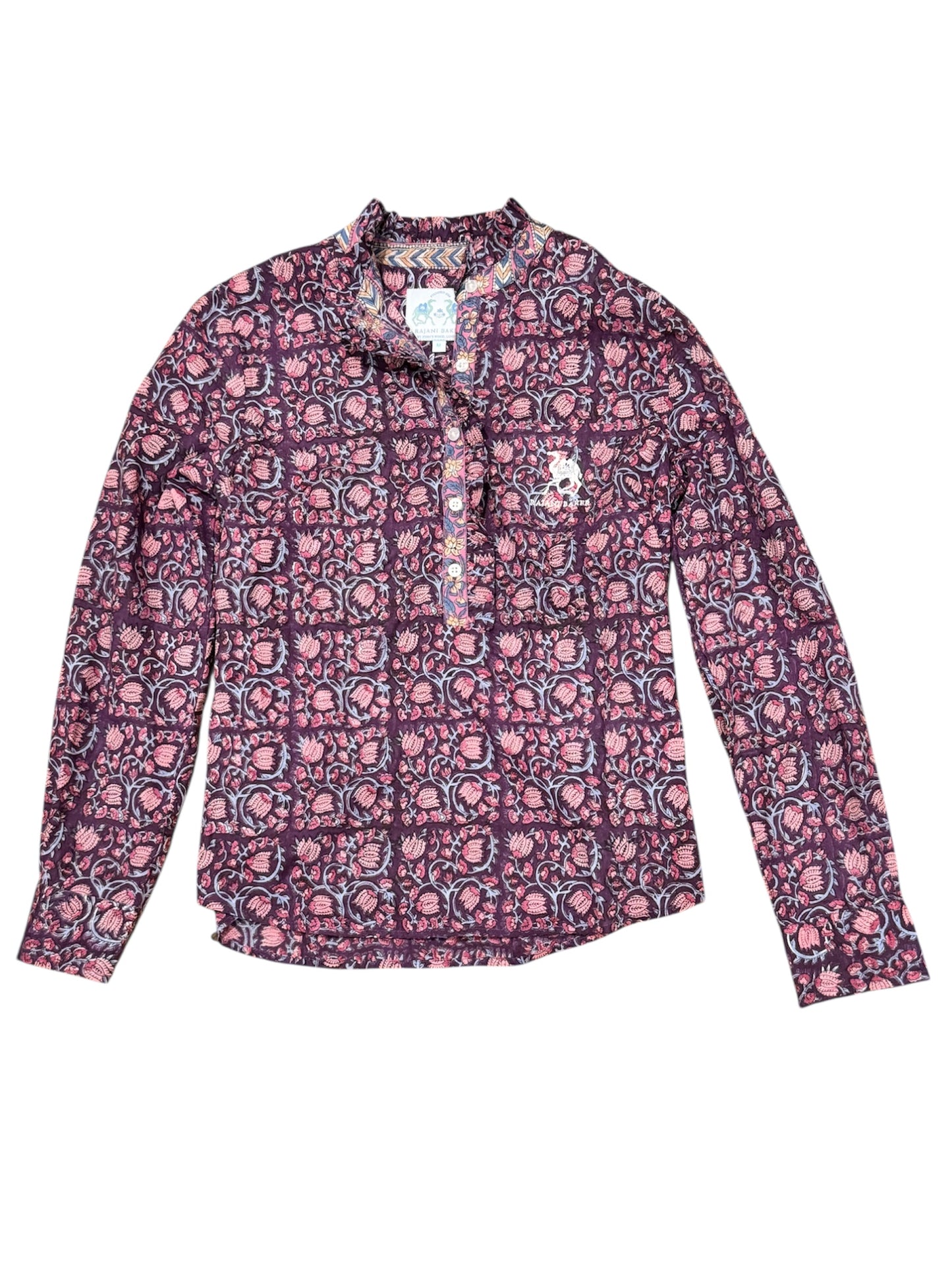 Faria Tunic Blouse in Blooming Vines