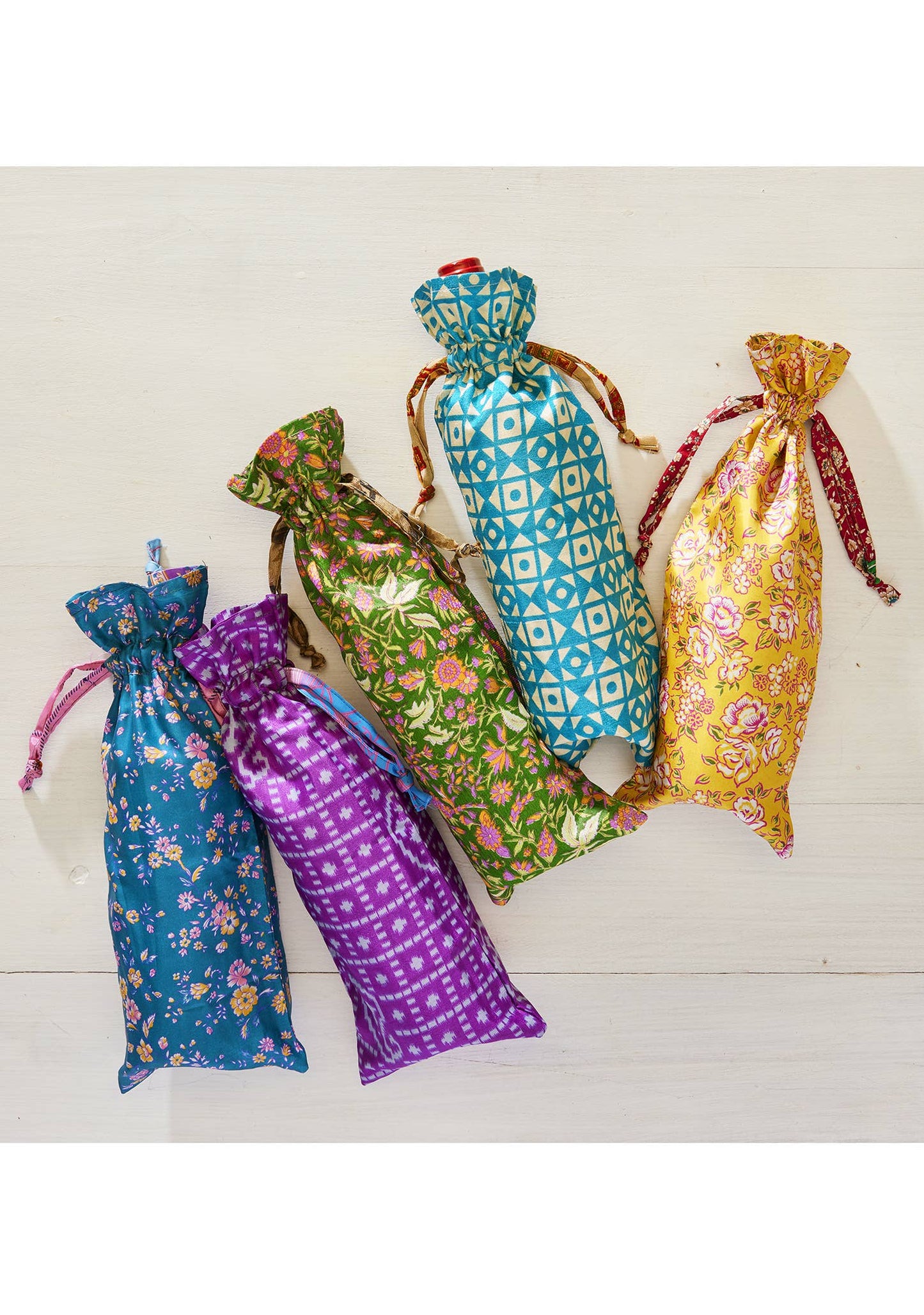 Recycled Sari Bottle Gift Bag - LAST FEW!