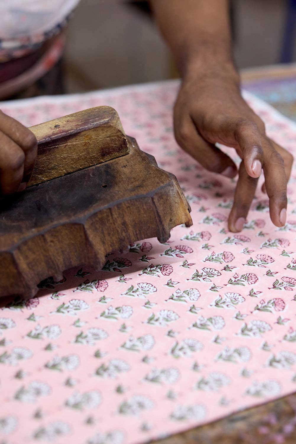 [PRE-ORDER] Block Printed Tissue Box - Ditsy Floral Blush