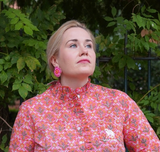 Dogwood Beaded Stud Earrings