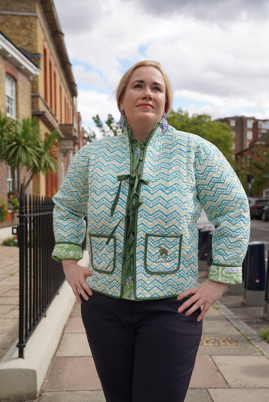 Kalpana Reversible Jacket in ZigZag / Leopard Queen
