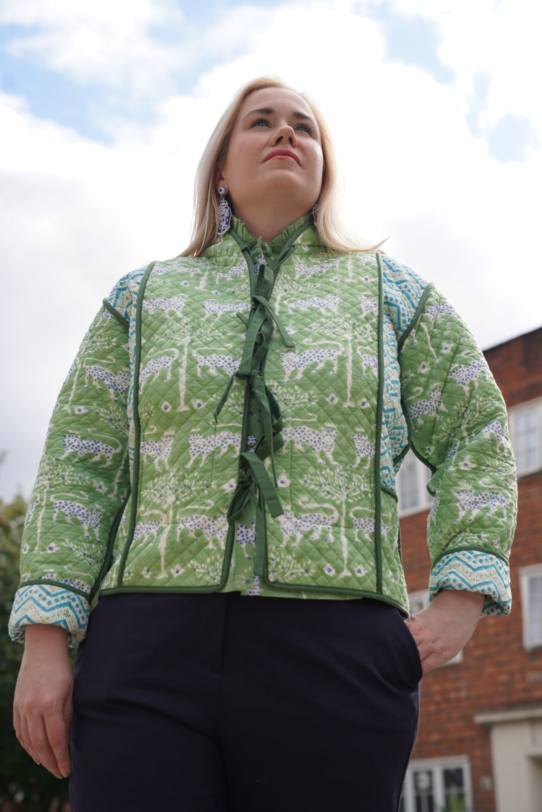 Kalpana Reversible Jacket in ZigZag / Leopard Queen
