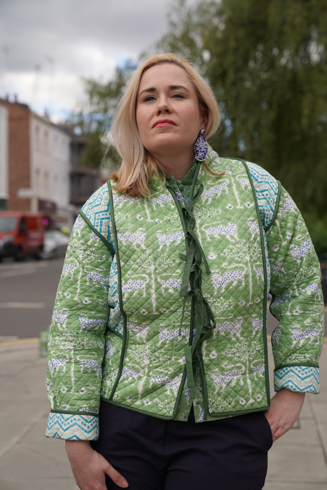 Kalpana Reversible Jacket in ZigZag / Leopard Queen