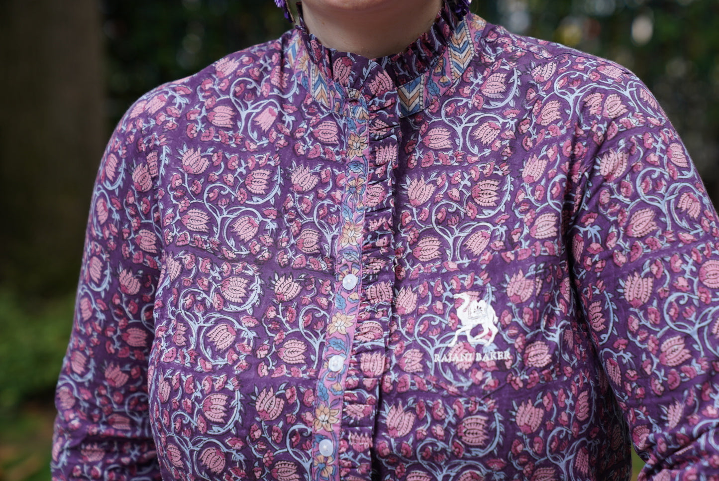Faria Tunic Blouse in Blooming Vines