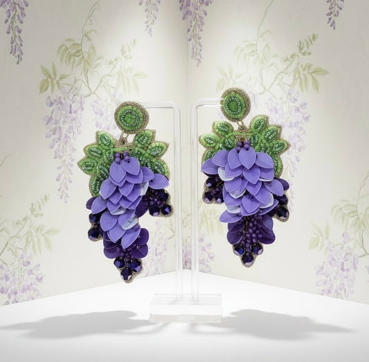 Wisteria Beaded Earrings