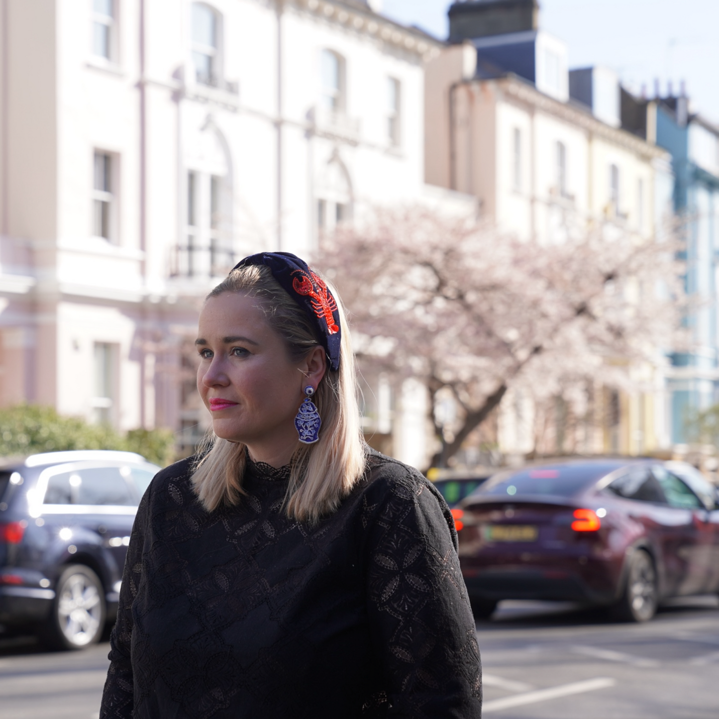 Velvet Beaded Lobster Headband