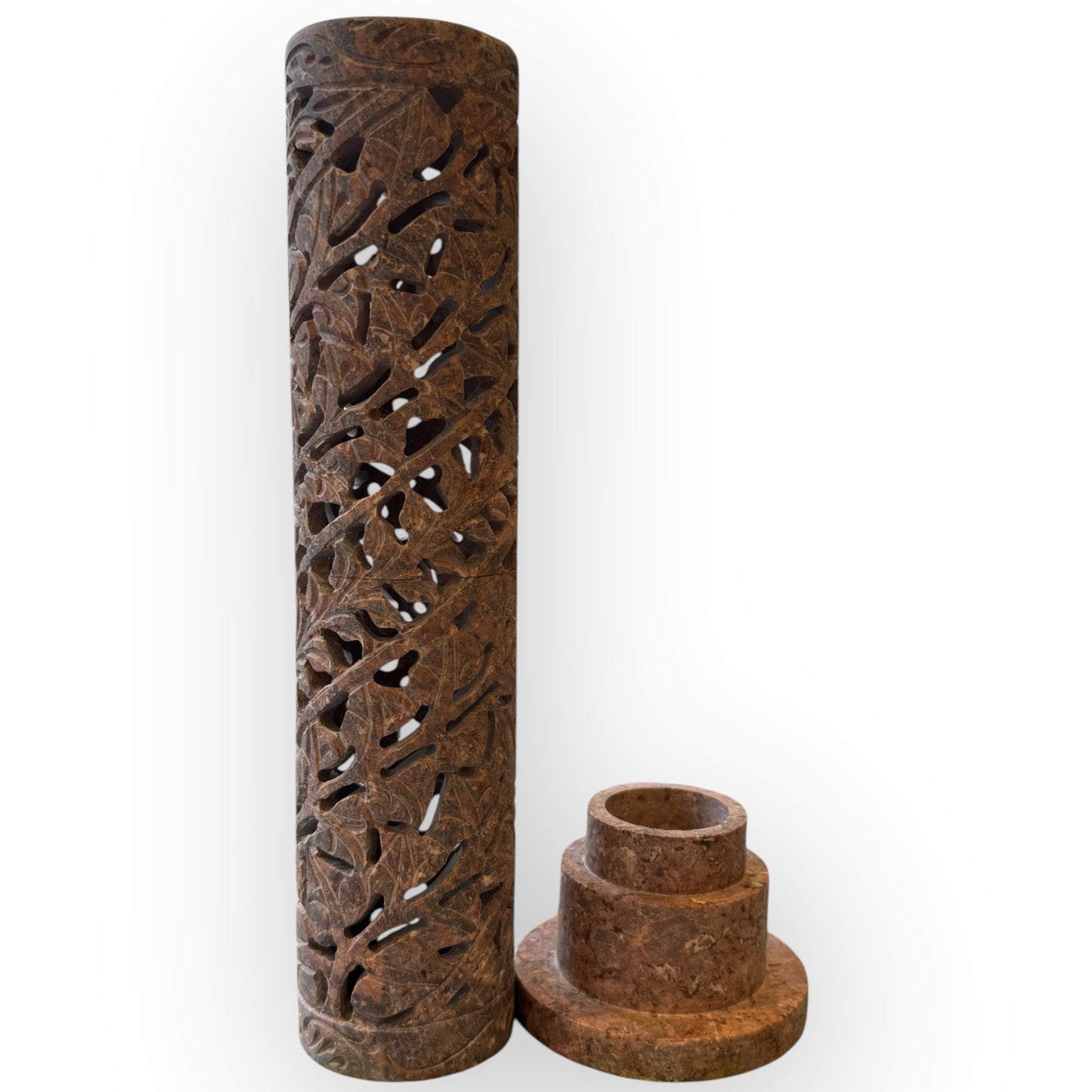 Hand Carved Soapstone Incense Tower - LOW STOCK - ONLY 1 LEFT!