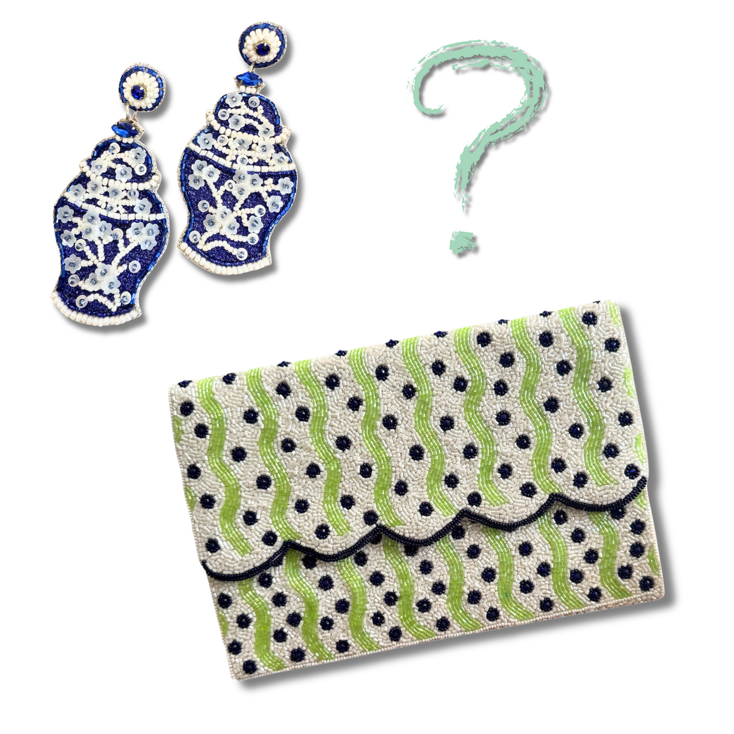 Mystery Box: Clutch Bag & Earring Combo