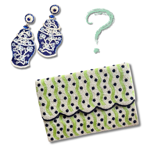 Mystery Box: Clutch Bag & Earring Combo