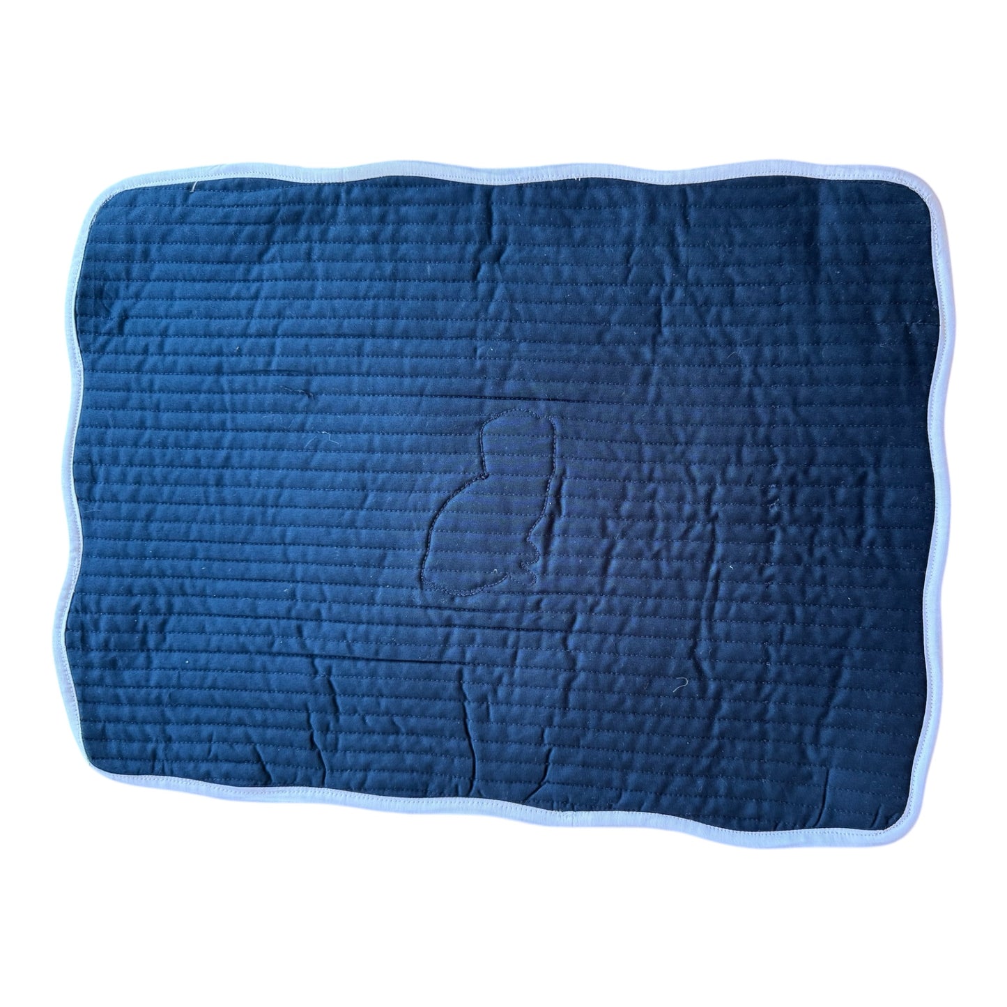 Sample Embroidered Rectangular Quilted Staffordshire Dog Placemat - 1 LEFT