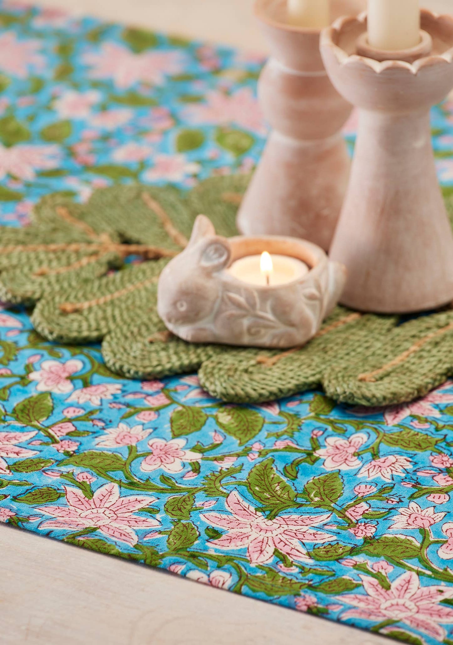 Block Print Tablerunner - Lily - LAST FEW!