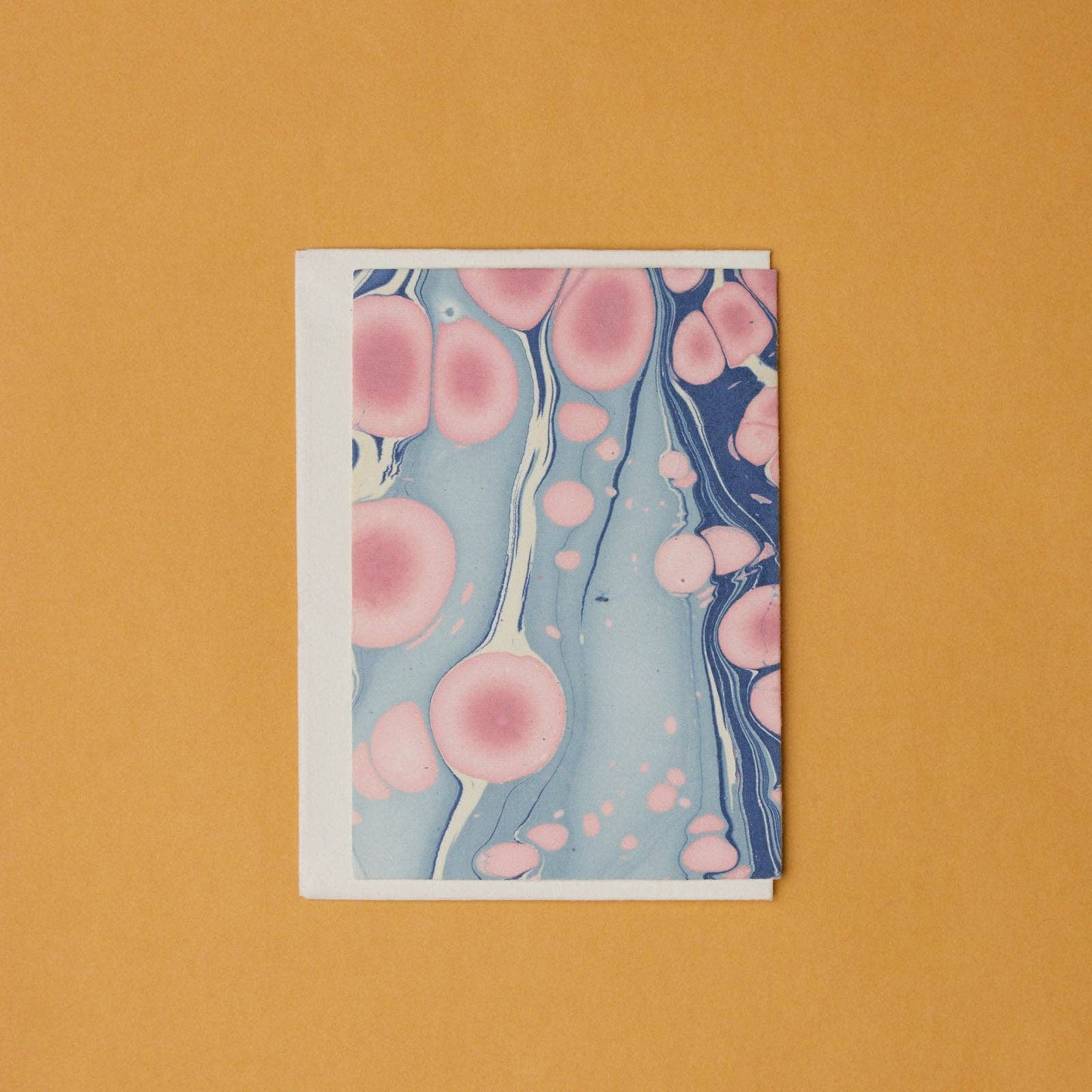 [PRE ORDER] Hand Marbled "Thank You" Card - Cosmos Hydrangea